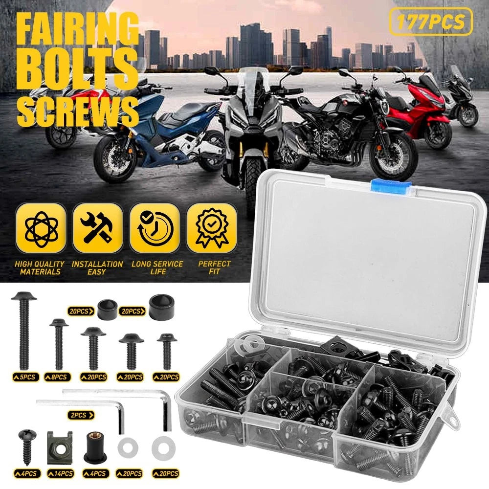 Complete Fairing Bolt Kit for Yamaha Suzuki Honda Kawasaki (EXV)