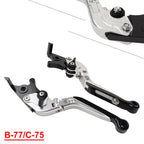 Silver CNC Extendable Brake Clutch Levers for BMW R1200/1250GS (2013-2020)