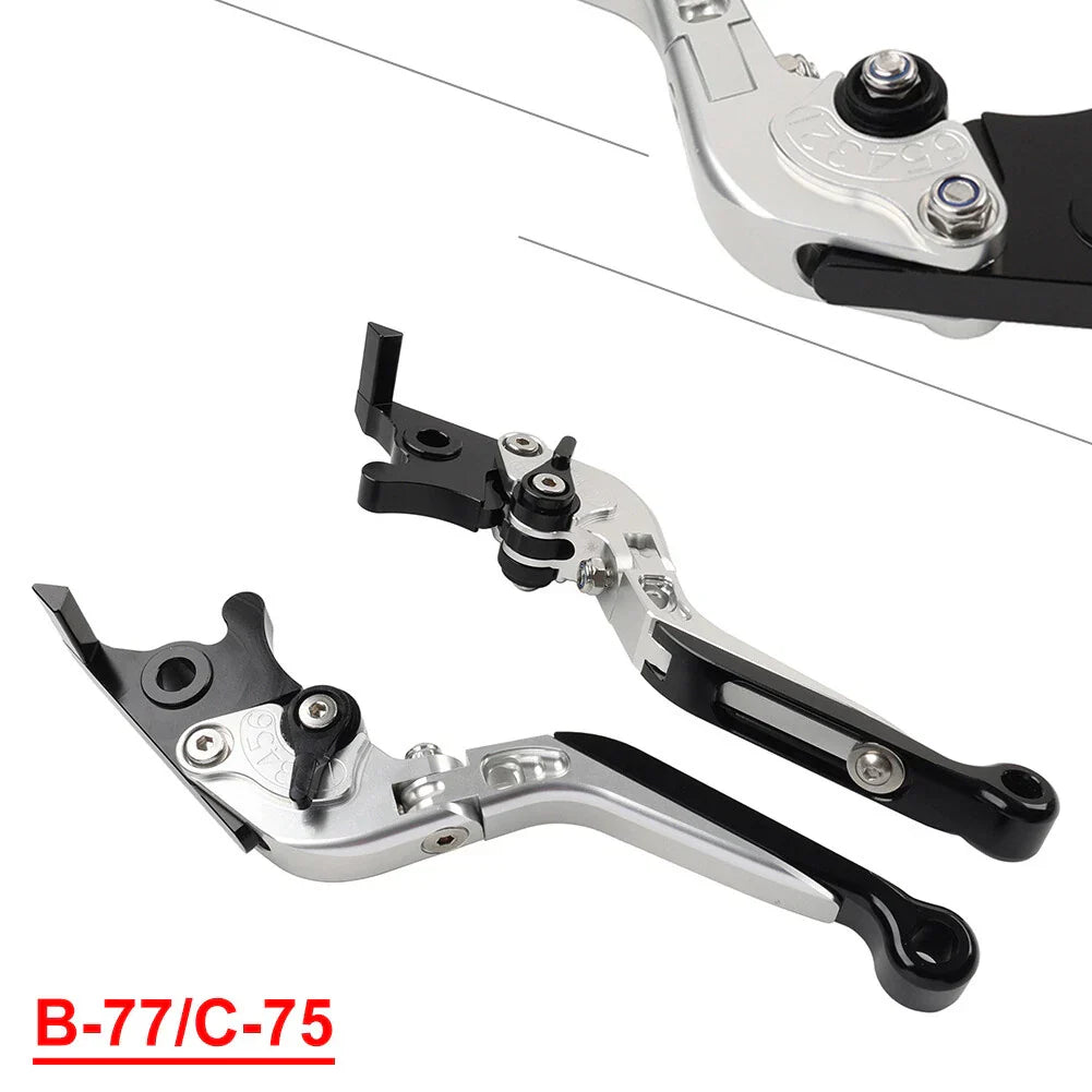 Silver CNC Extendable Brake Clutch Levers for BMW R1200/1250GS (2013-2020)
