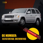 2X Smoked Rear LED Third Brake Tail Light for Jeep Grand Cherokee (2005–2010)