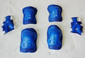 Set of 4 Kids Cycling Safety Gear Pads for Roller Ski Skate (Knee Elbow Wrist)