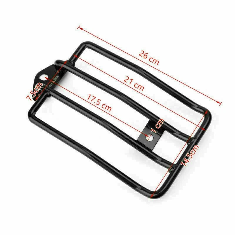 Solo Seat Luggage Rack for Sportster XL883 1200 (2004–2015) Black AV