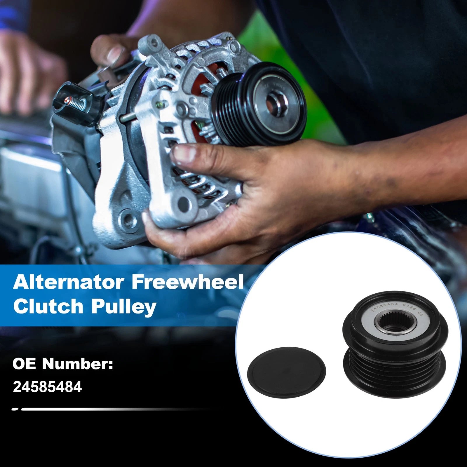 Alternator Freewheel Clutch Pulley for Chevrolet Colorado (2016–2022) 24585484