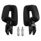Black Driver Rider Foot Pegs for Harley Softail Fat Bob Low Rider (2018–2025)