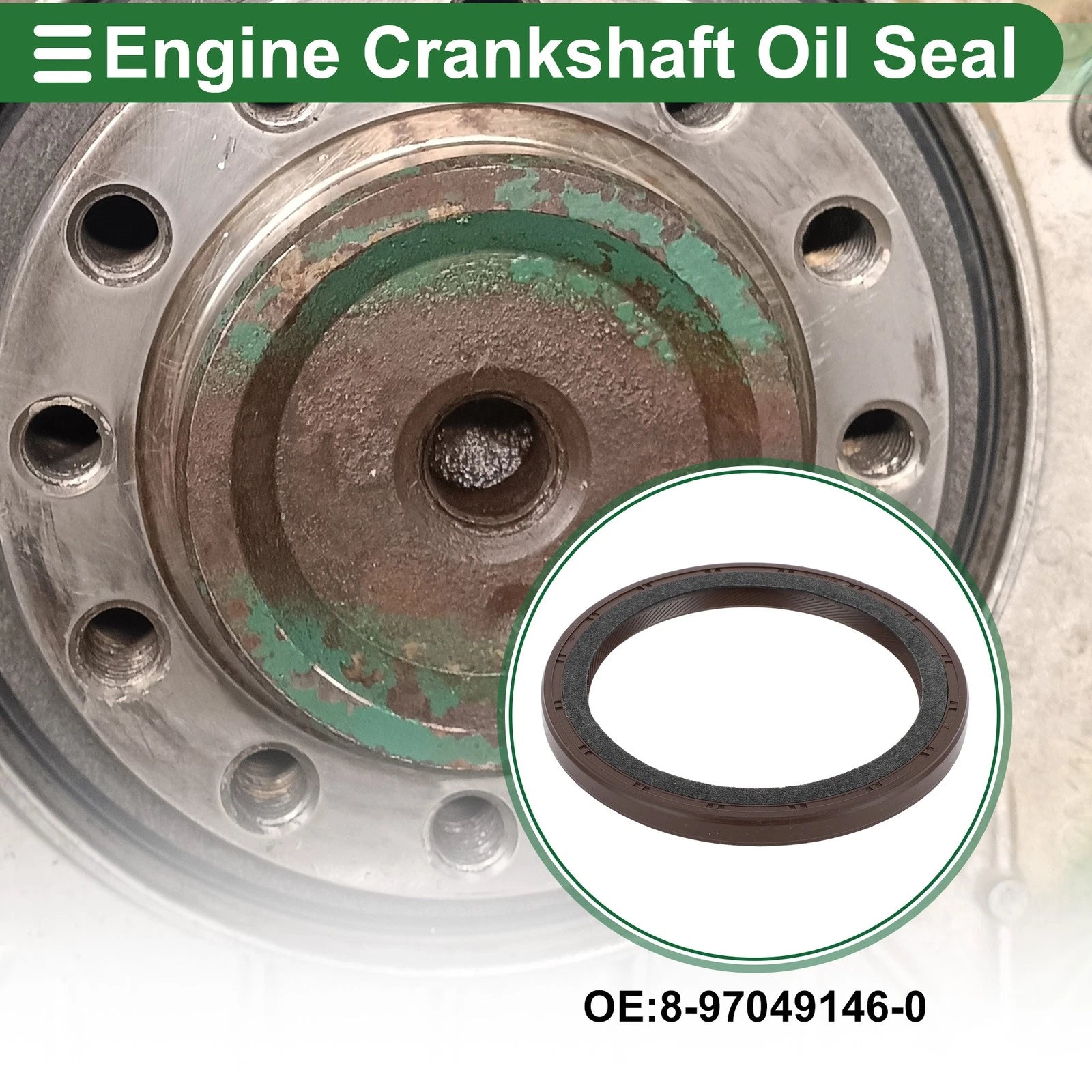 1 Pc Rear Crankshaft Oil Seal for Isuzu (No. 8-97049146-0)