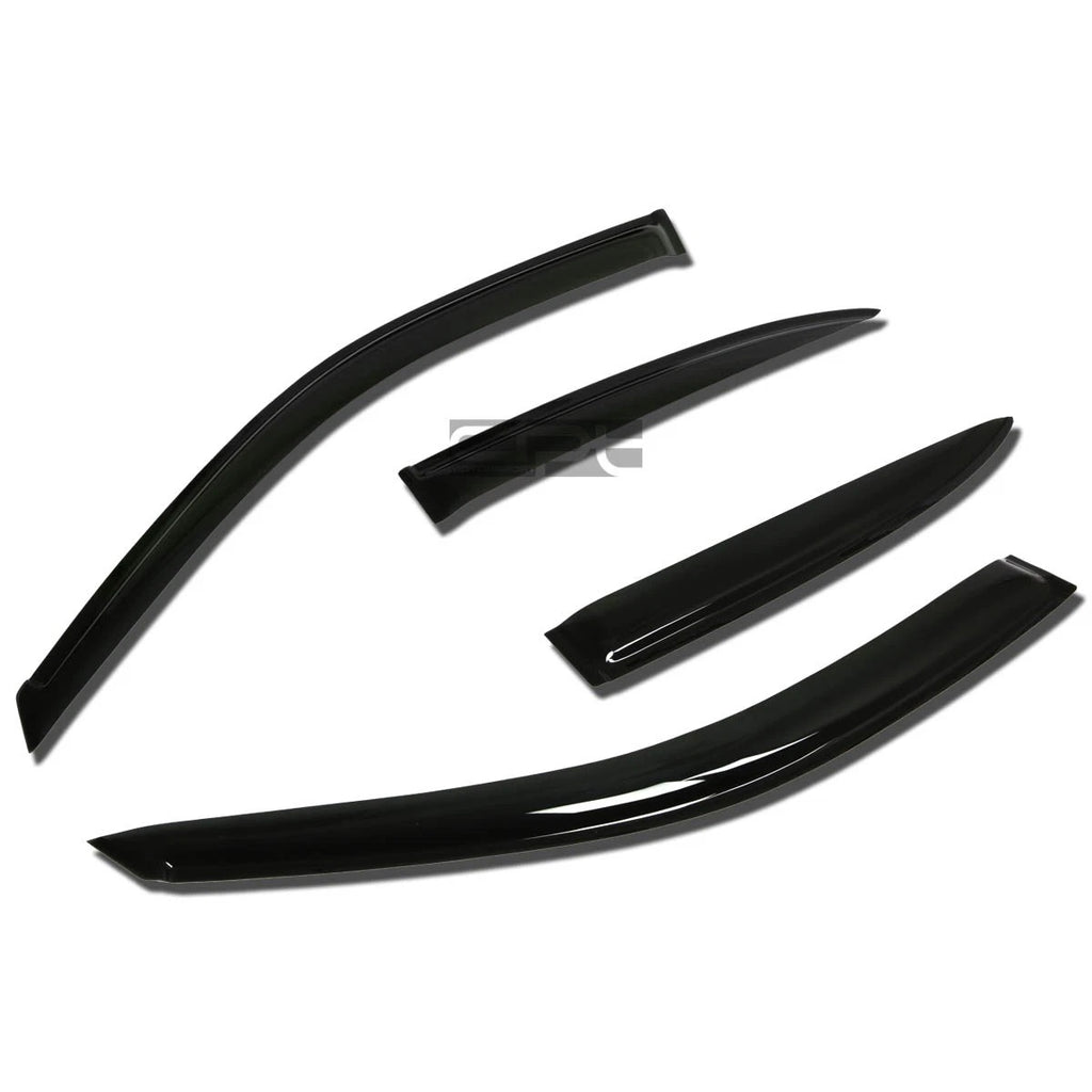 Set of 4 Smoke Tint Window Visors for Honda Civic 4Dr (2001–2005)