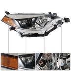 Headlight Assembly for Toyota Corolla (2014–2016) RH Passenger Side Halogen