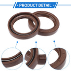 2X Oil Seal Rotary Shaft Seal FKM Rubber 30x42x7mm for Universal 
