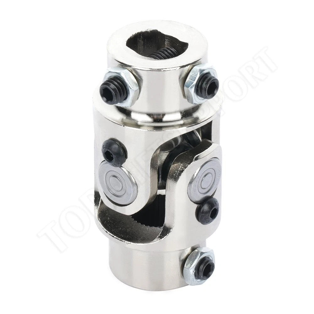 Chrome Universal Steering U-Joint Shaft for 3/4" DD Spline