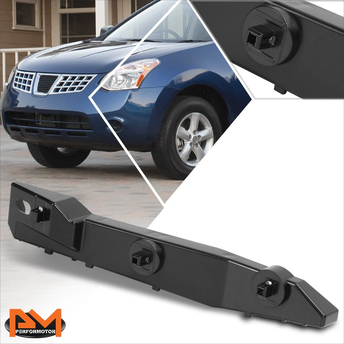 Front Left Bumper Cover Retainer Support Bracket for Nissan Rogue (2008–2015)