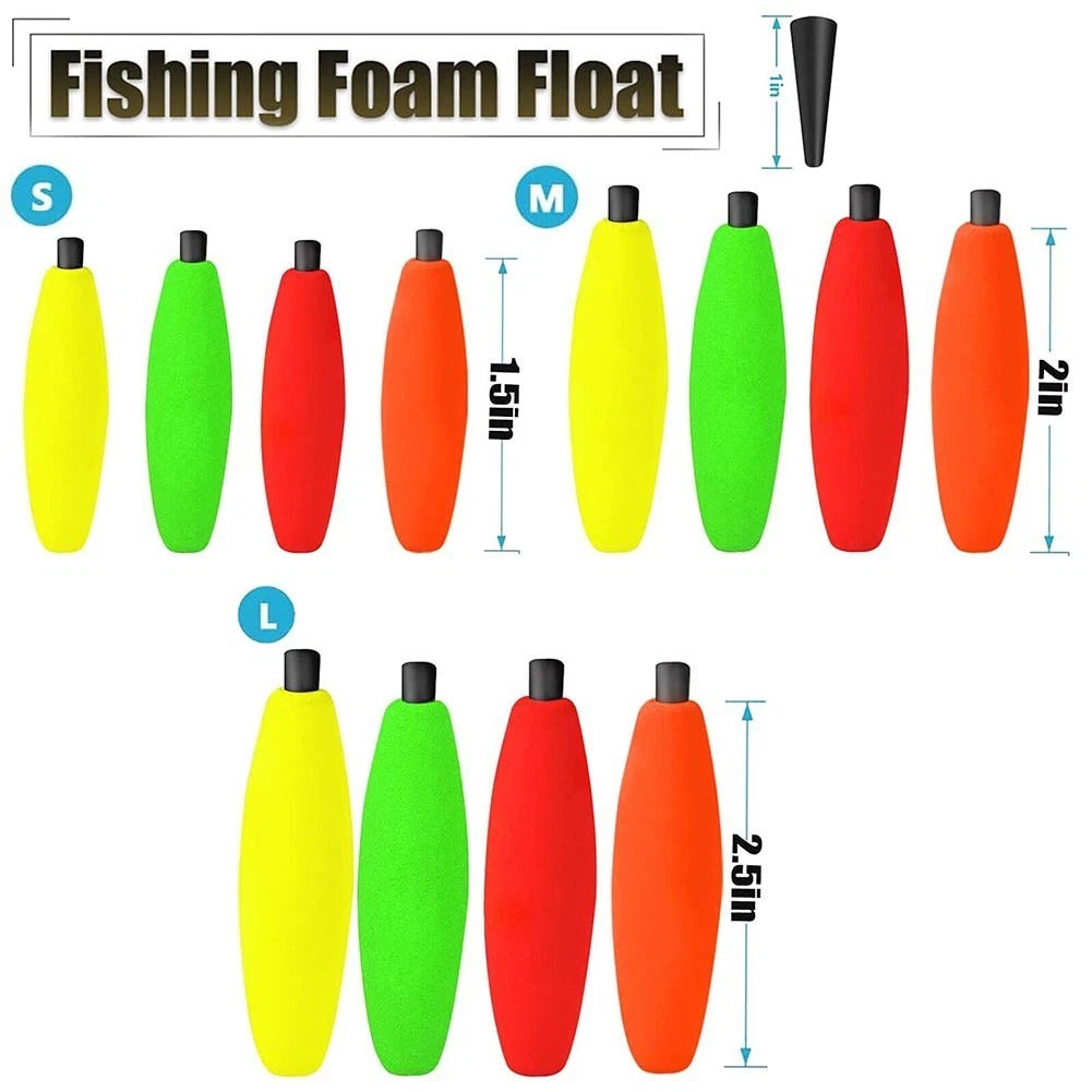 Fishing Floats Pack of 10 Bright Colors