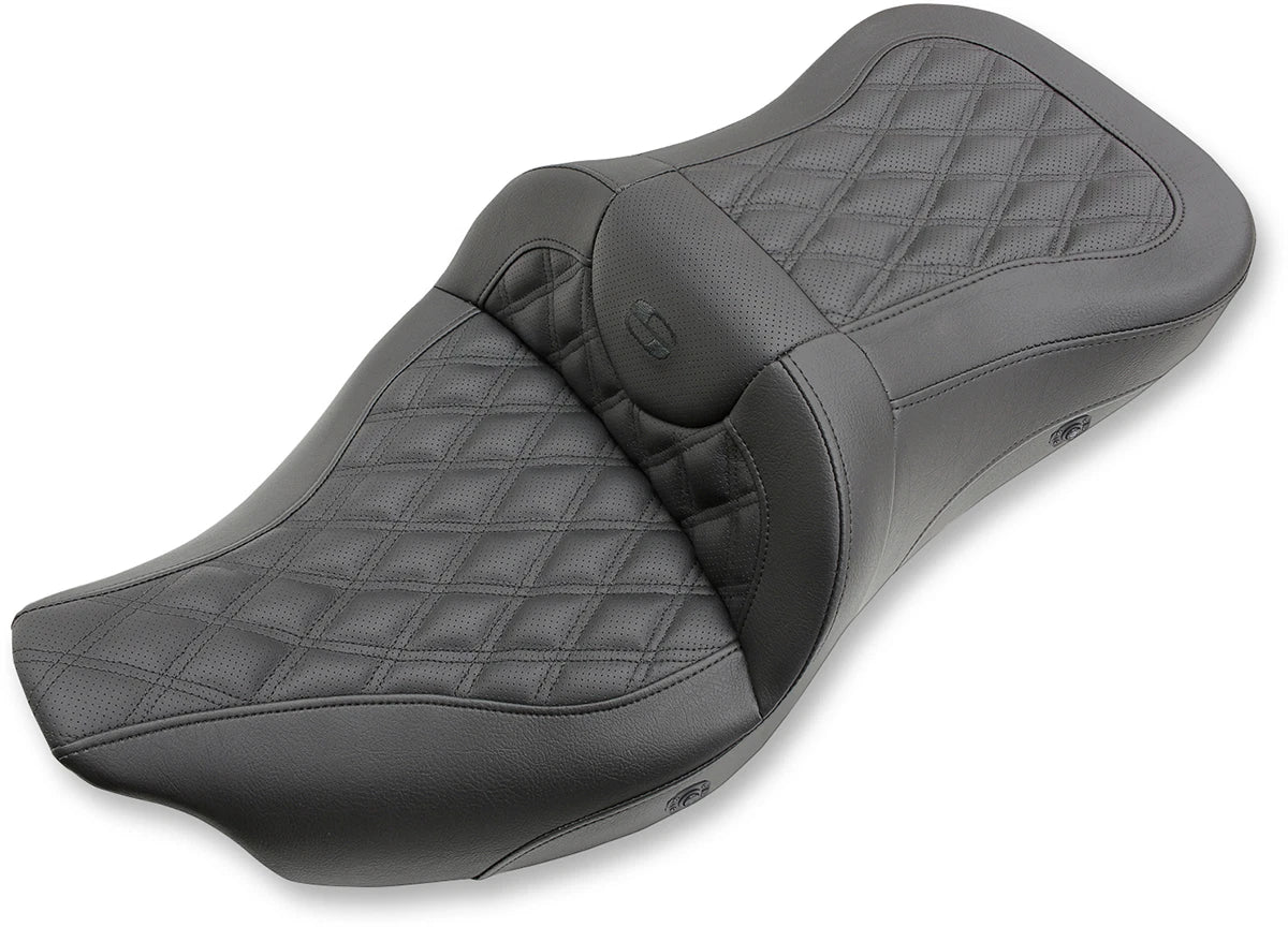 SADDLEMEN Extended Reach Roadsofa Seat for Harley Davidson