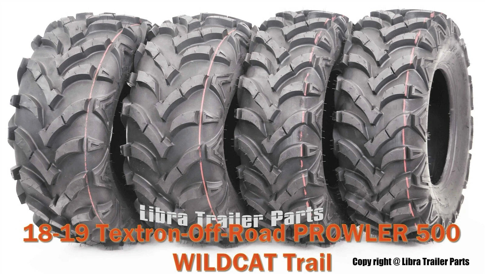 Set of 2 ATV Mud Tires 25X8X12 25X10X12 for Textron Off-Road Prowler 500 Wildcat Trail (2018–2019)