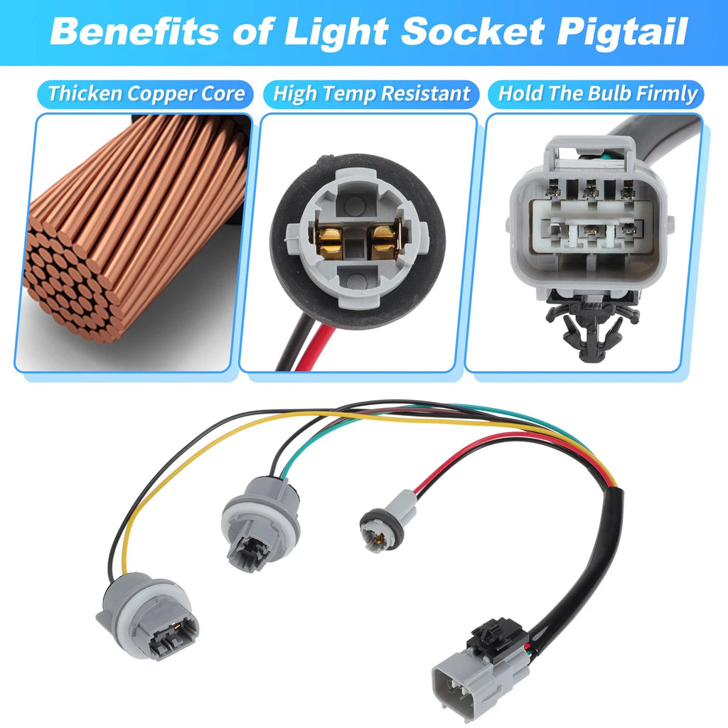 Tail Light Bulb Socket Wiring for Toyota Tacoma (2005–2009, 2011–2016) 8155504150
