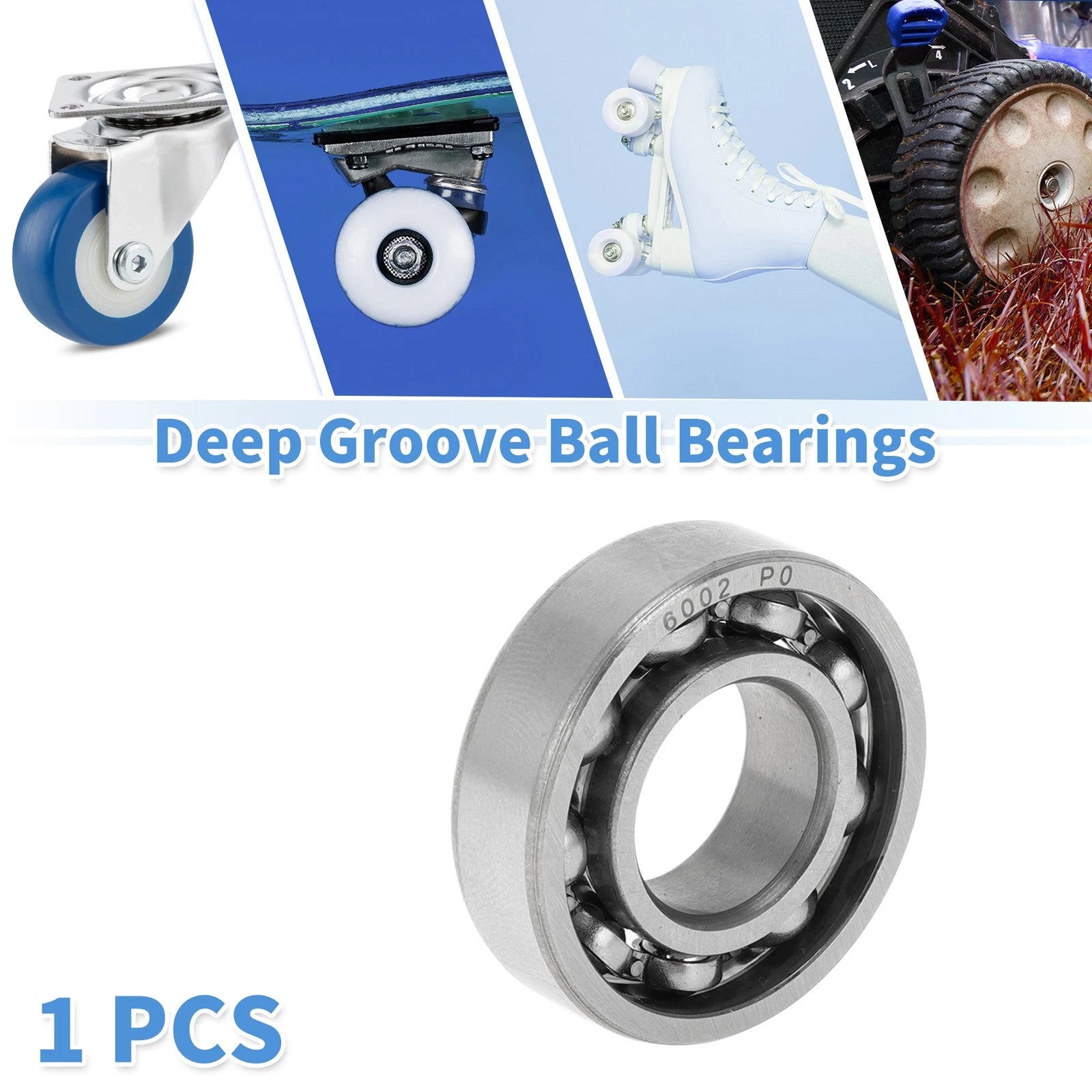 6002 Deep Groove Ball Bearing for Scooter Skateboard Wheel (P0 15x32x9mm)