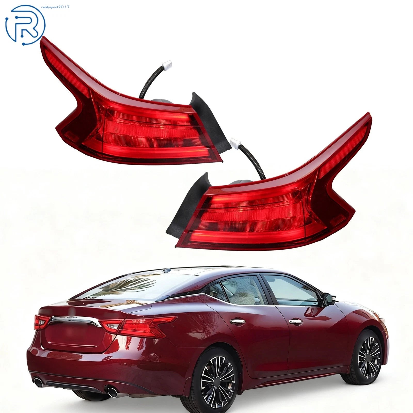Set of 2 Rear Tail Light Assembly for Nissan Maxima (2016–2018)
