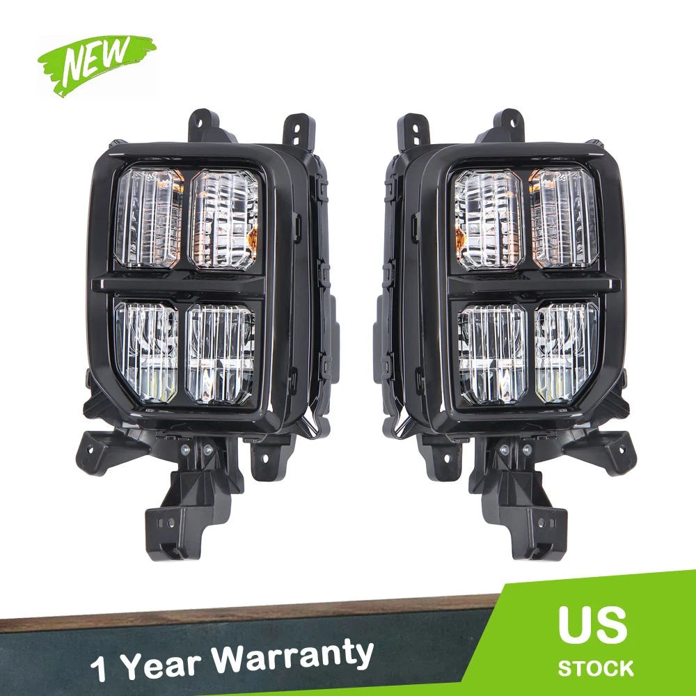 LED Fog Lights with Bezel for Mitsubishi Outlander Sport (2020–2024) LH+RH