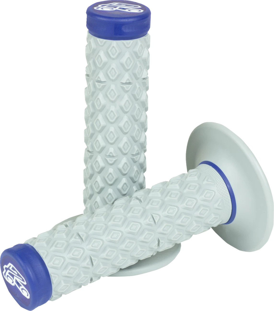 Renthal MX Dual Grips for Motorcycle (Comfort, Soft/Firm, Blue)