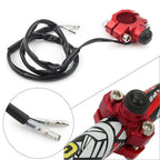 Rotating Bar Clamp Start Stop Kill Switch Button for 7/8" Handlebar Red