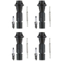 Set of 4 Denso Iridium Spark Plugs & Coil Boots for Mazda 6 (2014)