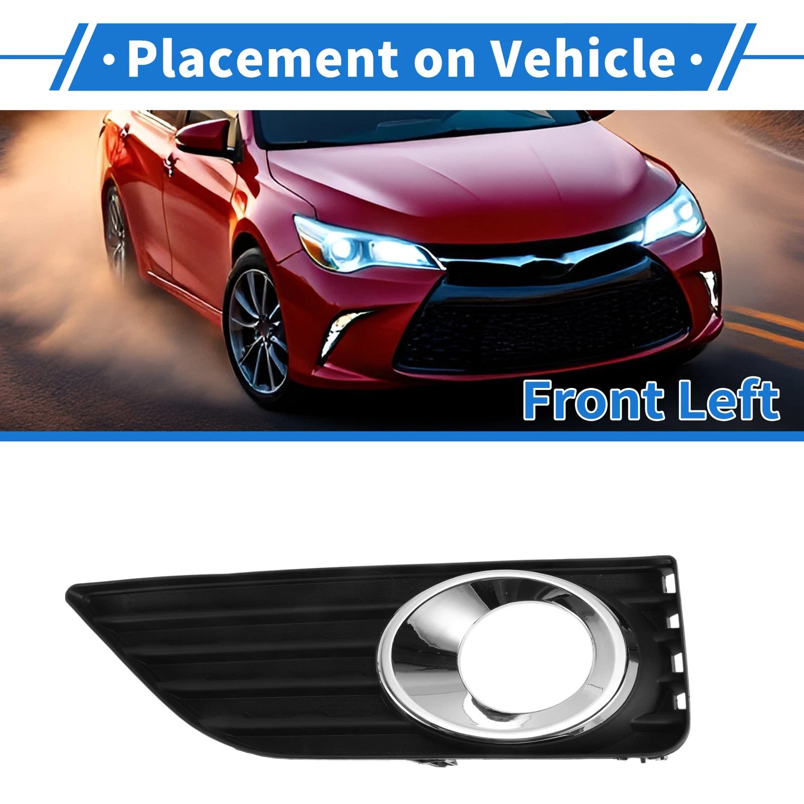 Front Left Fog Light Grill No. 5204006260 for Toyota Camry (2012–2014)
