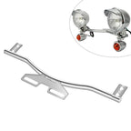 Fog Passing Turn Signal Light Bar Mount Bracket for Motorcycle Custom