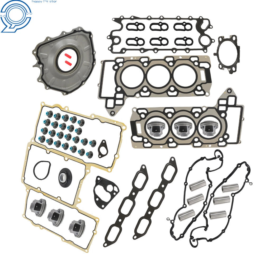 Full Gasket Set + Piston w/Rings for Jaguar Land Rover 3.0L V6 AJ126 (2014–2020)