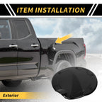 Fuel Tank Oil Gas Cap Cover Trim for Toyota Tundra (2022–2024)