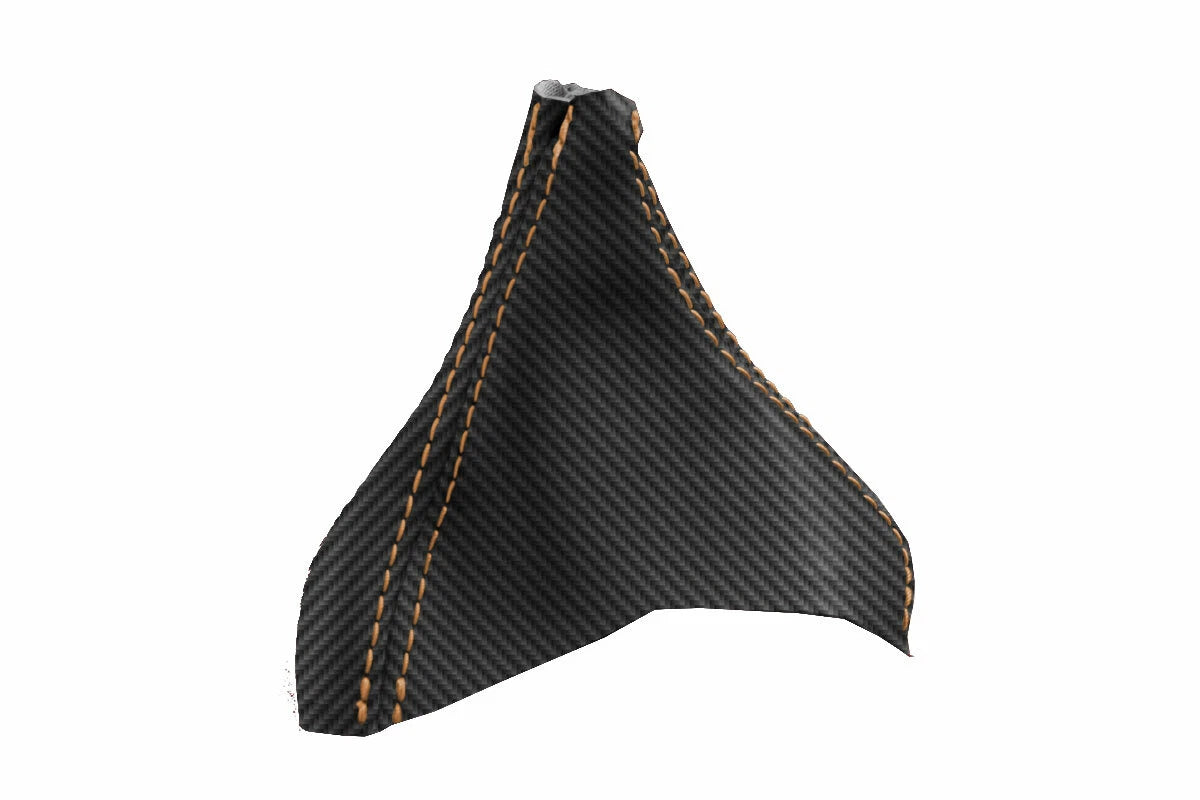 Automatic Shift Boot Cover for Volvo XC90 (2003–2014) Carbon Fiber Orange Stitch