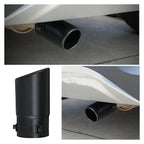 2.75" Black Coated Stainless Steel Exhaust Tip for Universal Fit