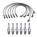 Denso 8mm Wire Set & 6 U-Groove Spark Plugs Kit for GM 2.8L V6