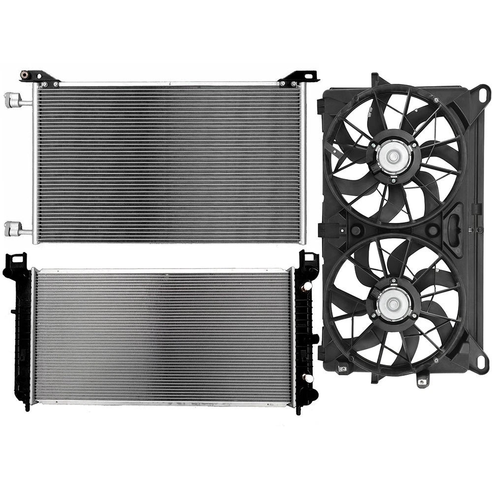 Radiator Condenser Cooling Fan Kit for Cadillac Escalade (2007–2013)