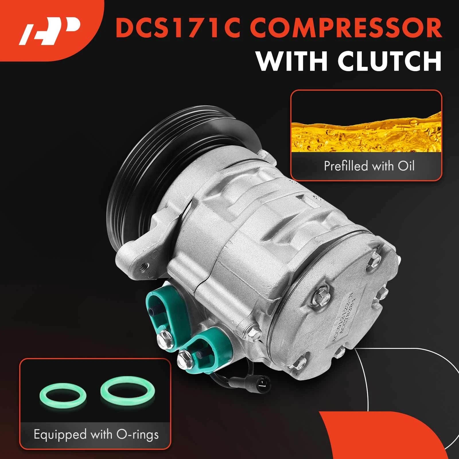 A/C Compressor with Clutch for Chevrolet Tracker (1999-2000)