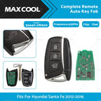 Complete Remote Key Fob for Hyundai Santa Fe (2012–2016) 433MHz ID46