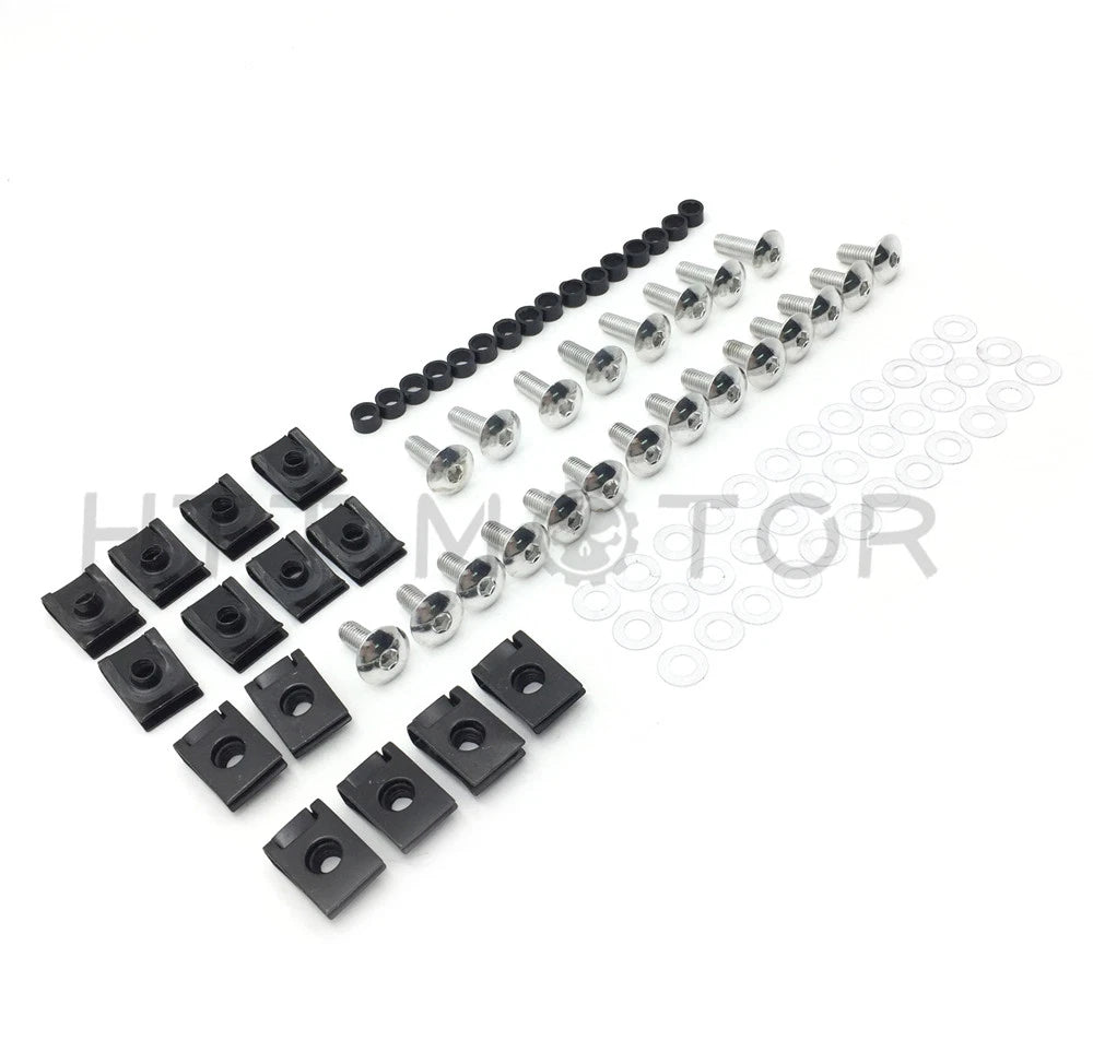 Set of 10 Fairing Bolts Kit Fastener Clips for Yamaha YZF R1 (2000–2001)