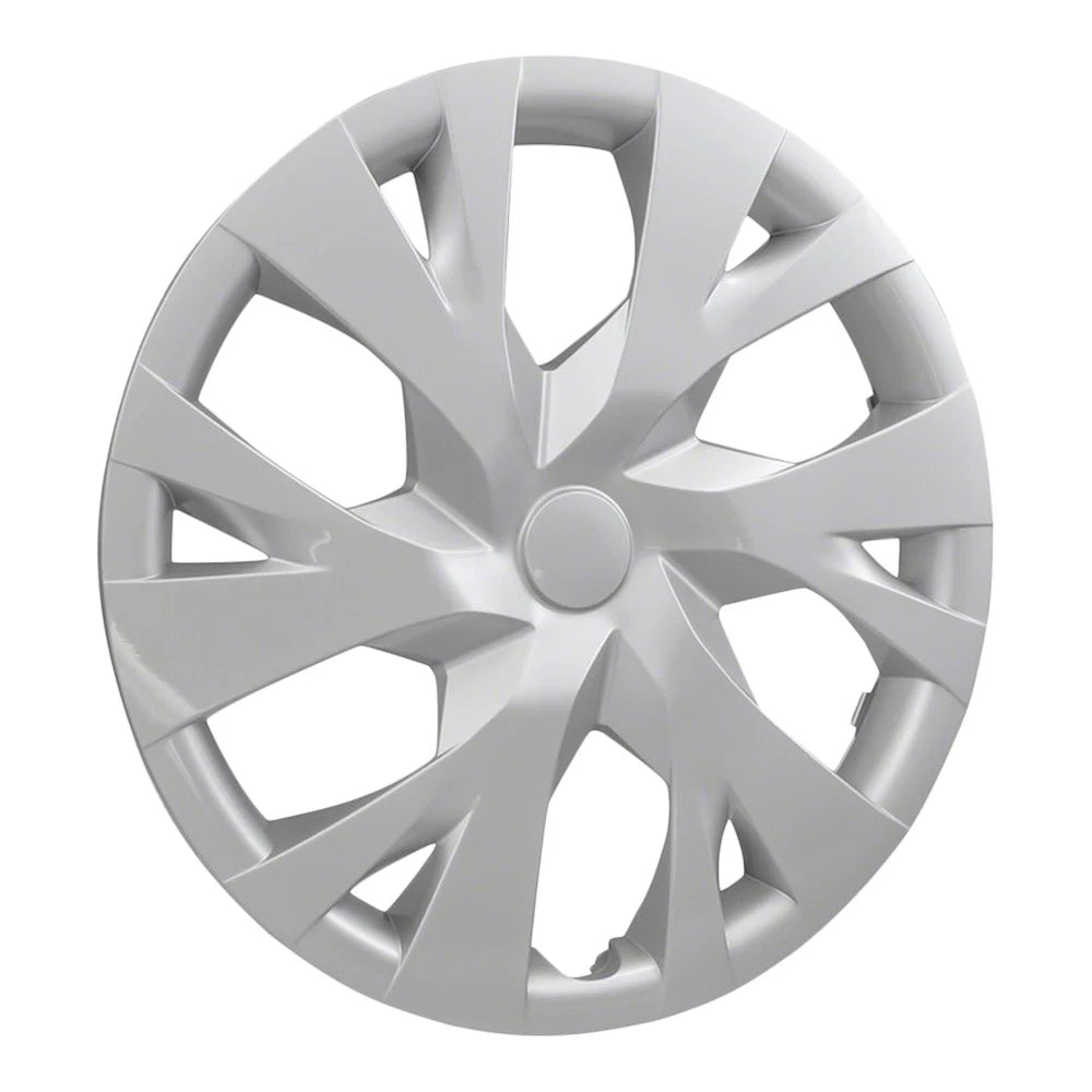 Wheel Covers Set of 4 Snap On 6 Y Spoke Style for 14-inch Silver (—)