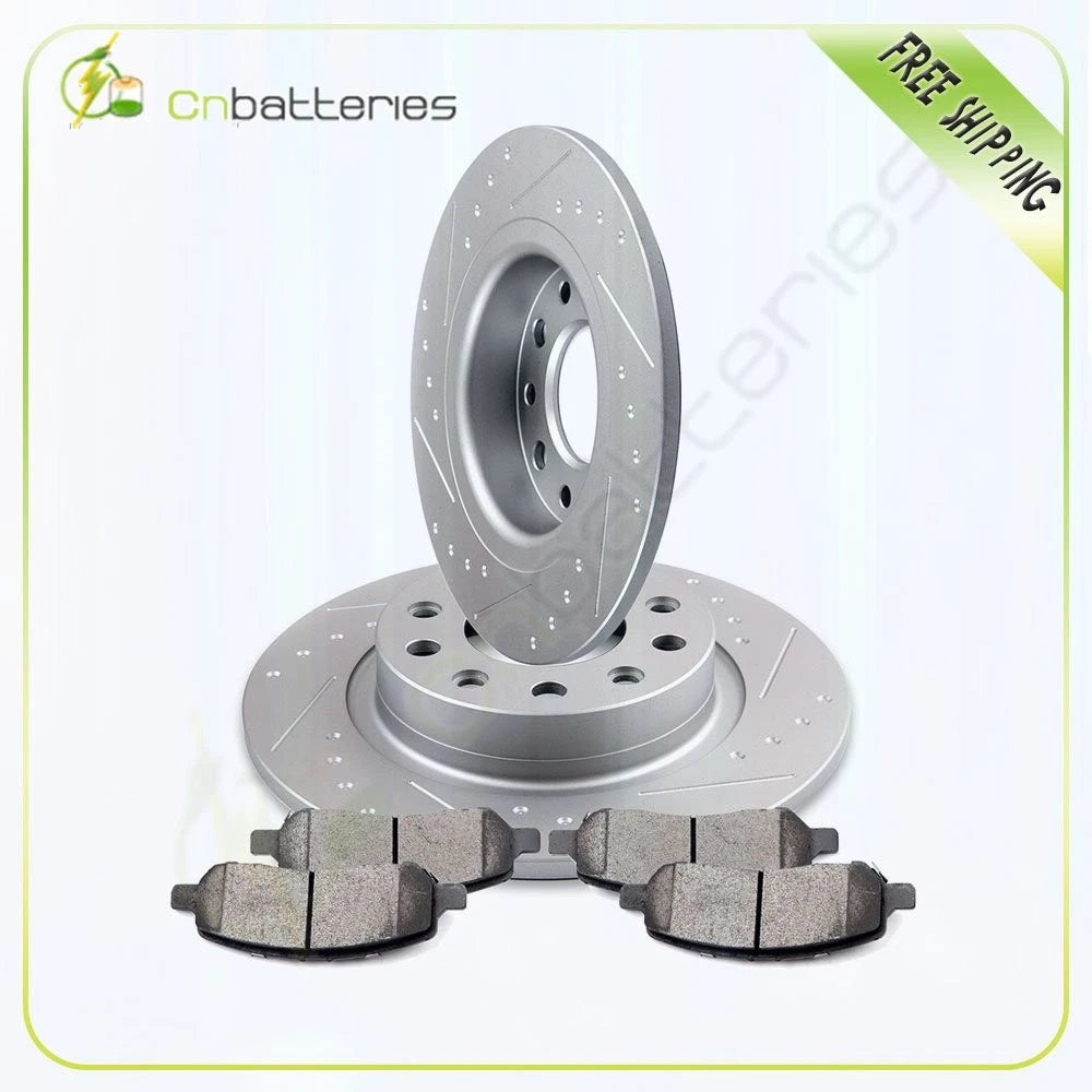 Rear Brake Rotors and Ceramic Pads for Dodge Dart (2013–2016)