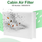 Cabin Air Filter No.1668300018 for Mercedes-Benz C-Class (W205) (2016–2018)