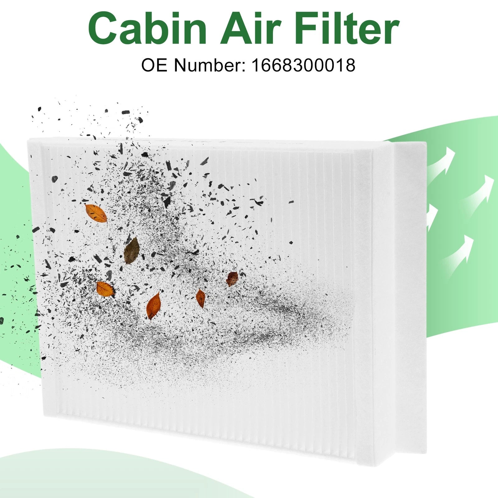 Cabin Air Filter No.1668300018 for Mercedes-Benz C-Class (W205) (2016–2018)