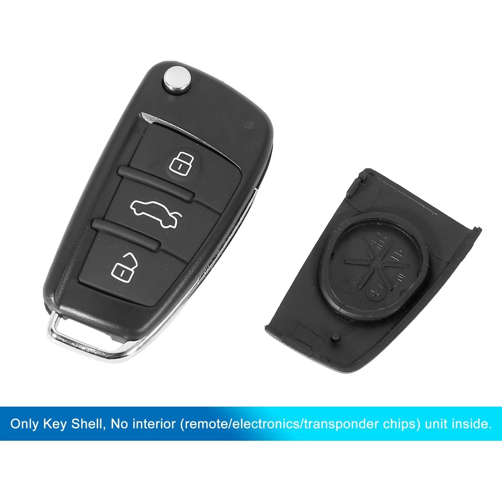 Key Fob Shell Case for Audi A3 A4 A6 Q7 TT (3 Button)