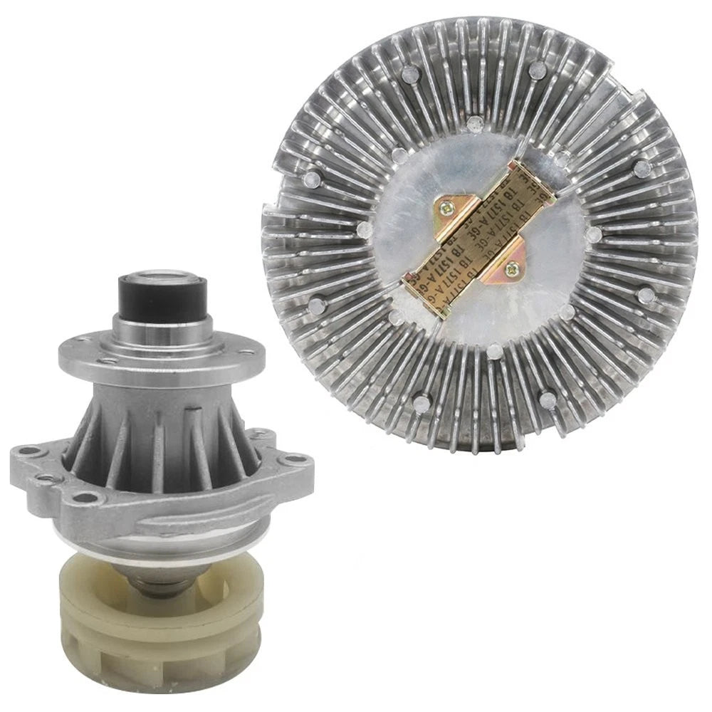 Cooling Water Pump + Electric Fan Clutch for BMW E90 328i 525i 530i M3 M5 (2006–2013)