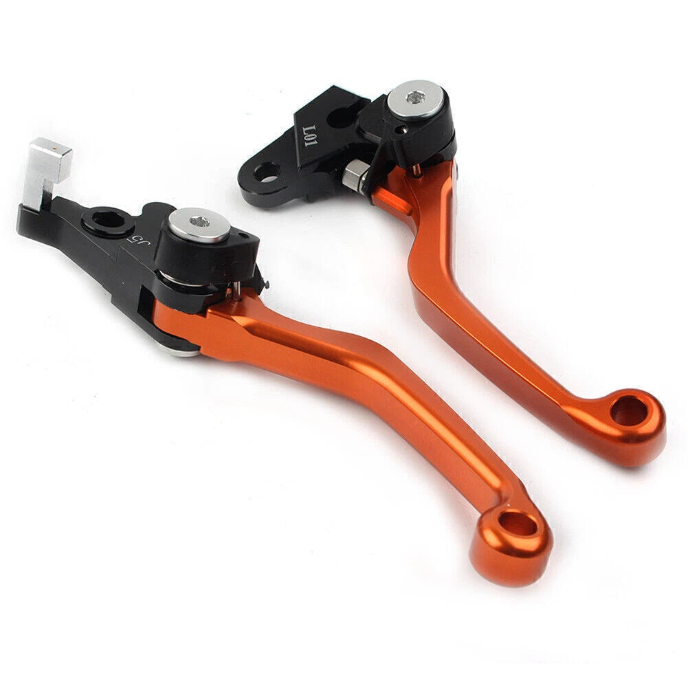 Orange Pivot Brake Clutch Levers for Honda XR250/Motard (1995–2007) CRM250R/AR (1994–1998)
