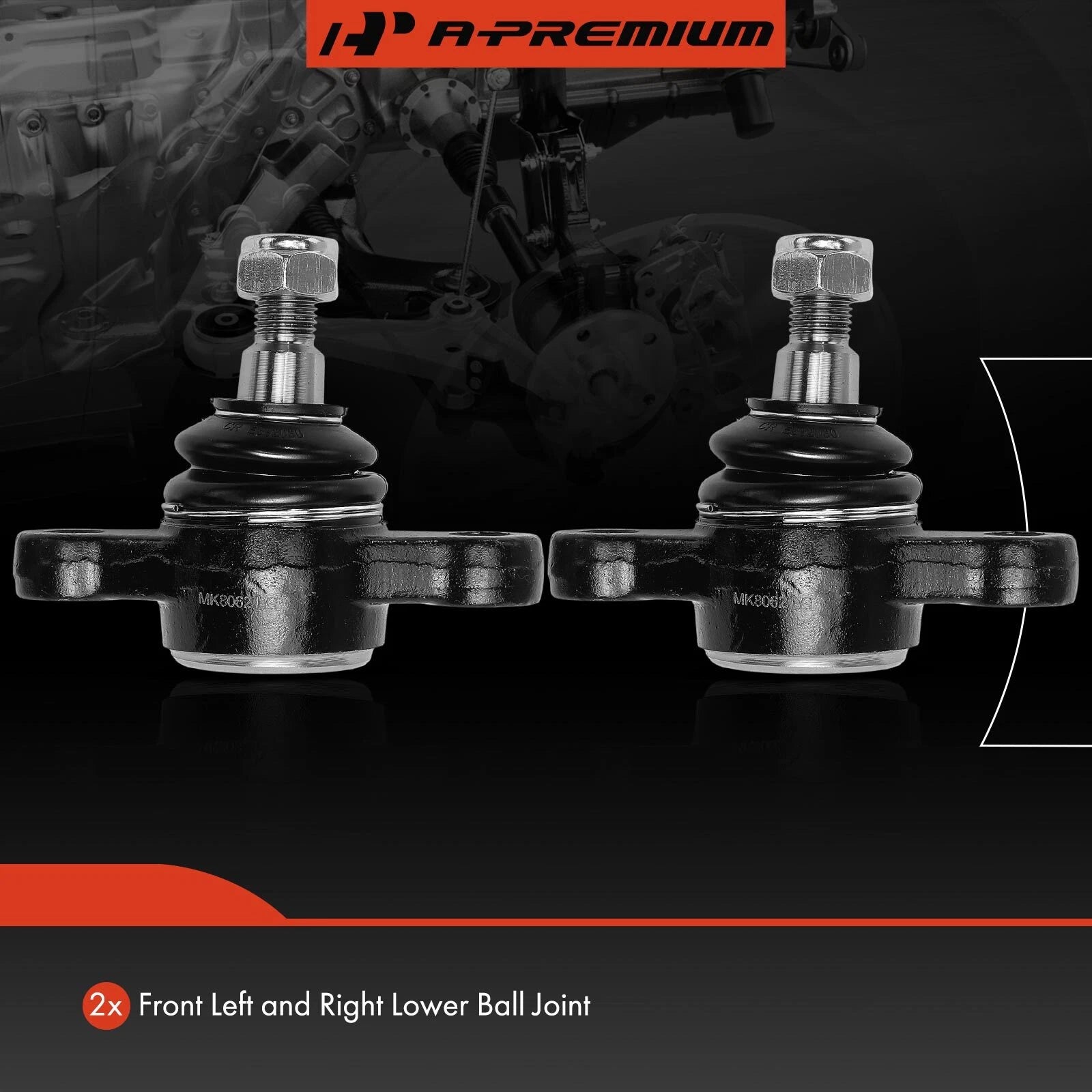 2X Front Lower Ball Joints for Hyundai Sonata (1998–2005) Kia Optima (2001–2006)