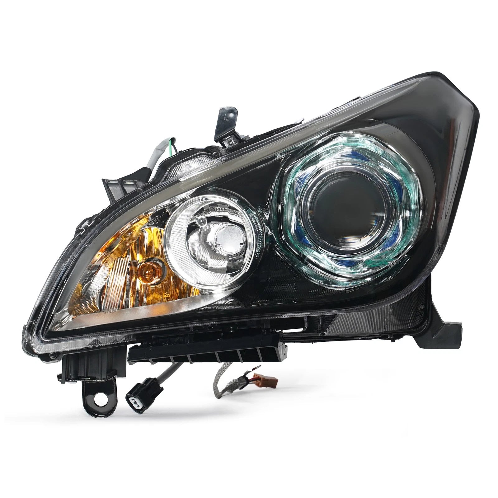 HID Headlight for Infiniti M37 (2011–2014) Left Black w/o Bulb w/o Ballast
