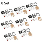 Set of 8 Carburetor Rebuild Kits for Honda CG260 CG330 Walbro 43CC 52CC