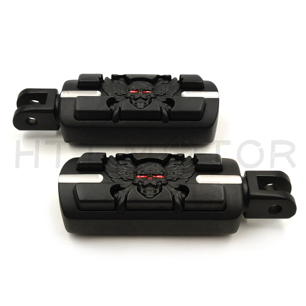 Skull Pirate Footpegs for Harley FXBB FXBR FXBRS FXLR (2018–2023)