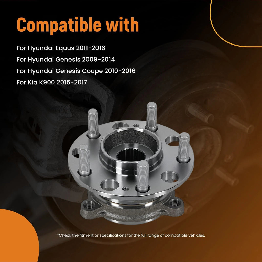 Rear Wheel Hub Bearing Assembly for Hyundai Equus (2011–2016) 512417 5 Stud