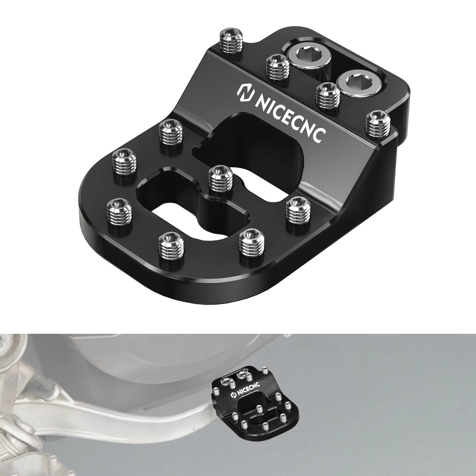 Brake Pedal Lever Pad Extension for KTM 690 Enduro R, 690 SMC R (2008–2023)