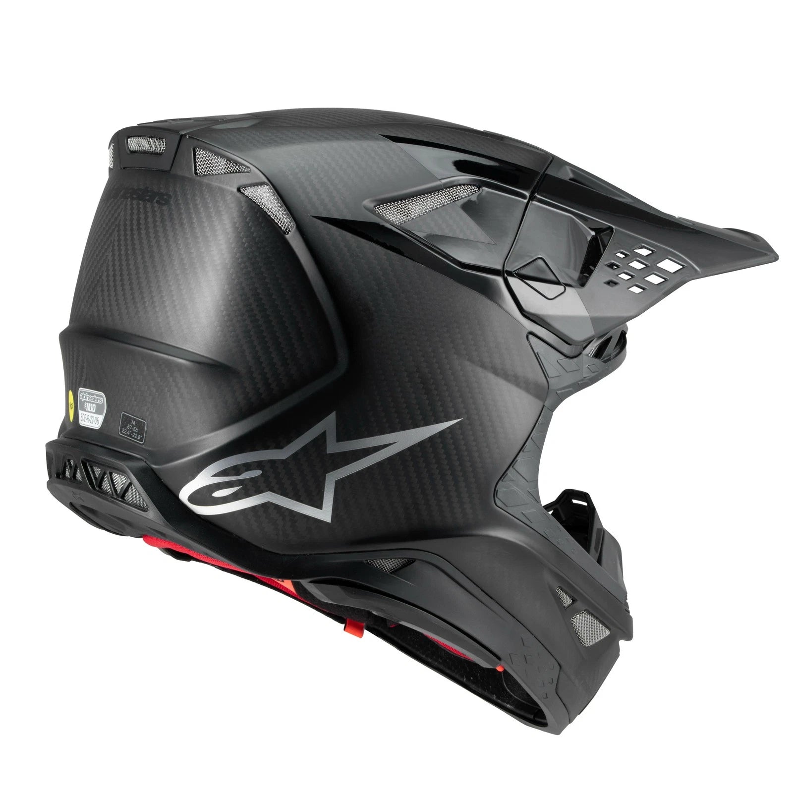 Alpinestars Supertech M10 Offroad Helmet Black/Carbon for X-Small (2024)