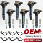 Set of 6 Ignition Coils & Spark Plugs for Ford F-150, Explorer, Lincoln Ecoboost (2011–2019)